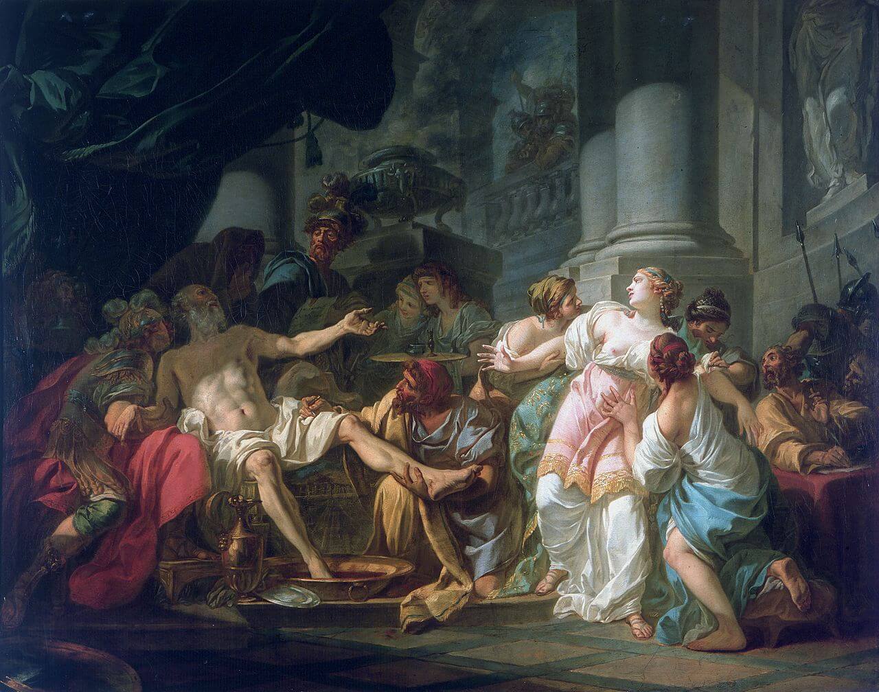 David La Morte's depiction of the death of seneca